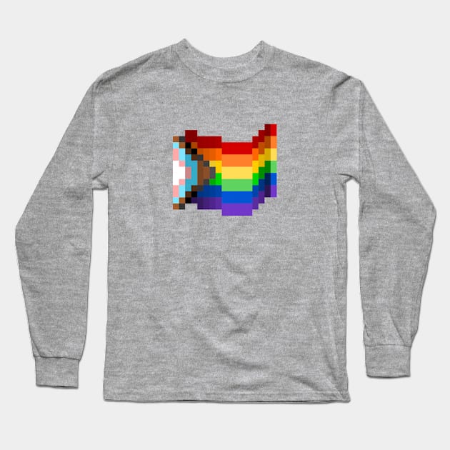 Pixel Pride Long Sleeve T-Shirt by traditionation